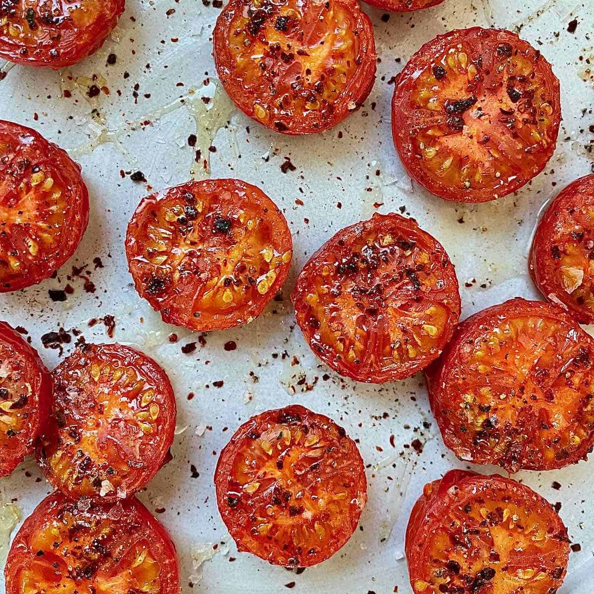 Broiled Tomatoes with Honey and Crushed Chile Pepper Justin Chapple